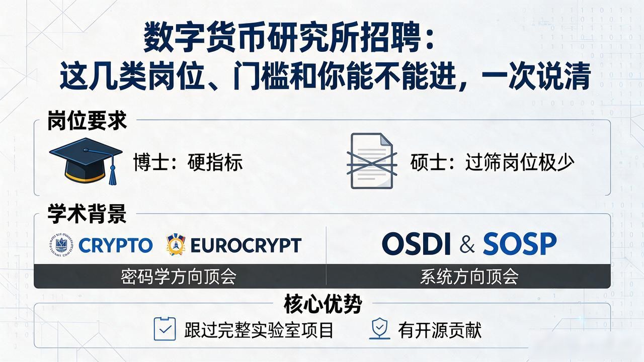 数字货币研究所 招聘_数字货币研究所招聘密码学与底层协议研发_区块链工程开发